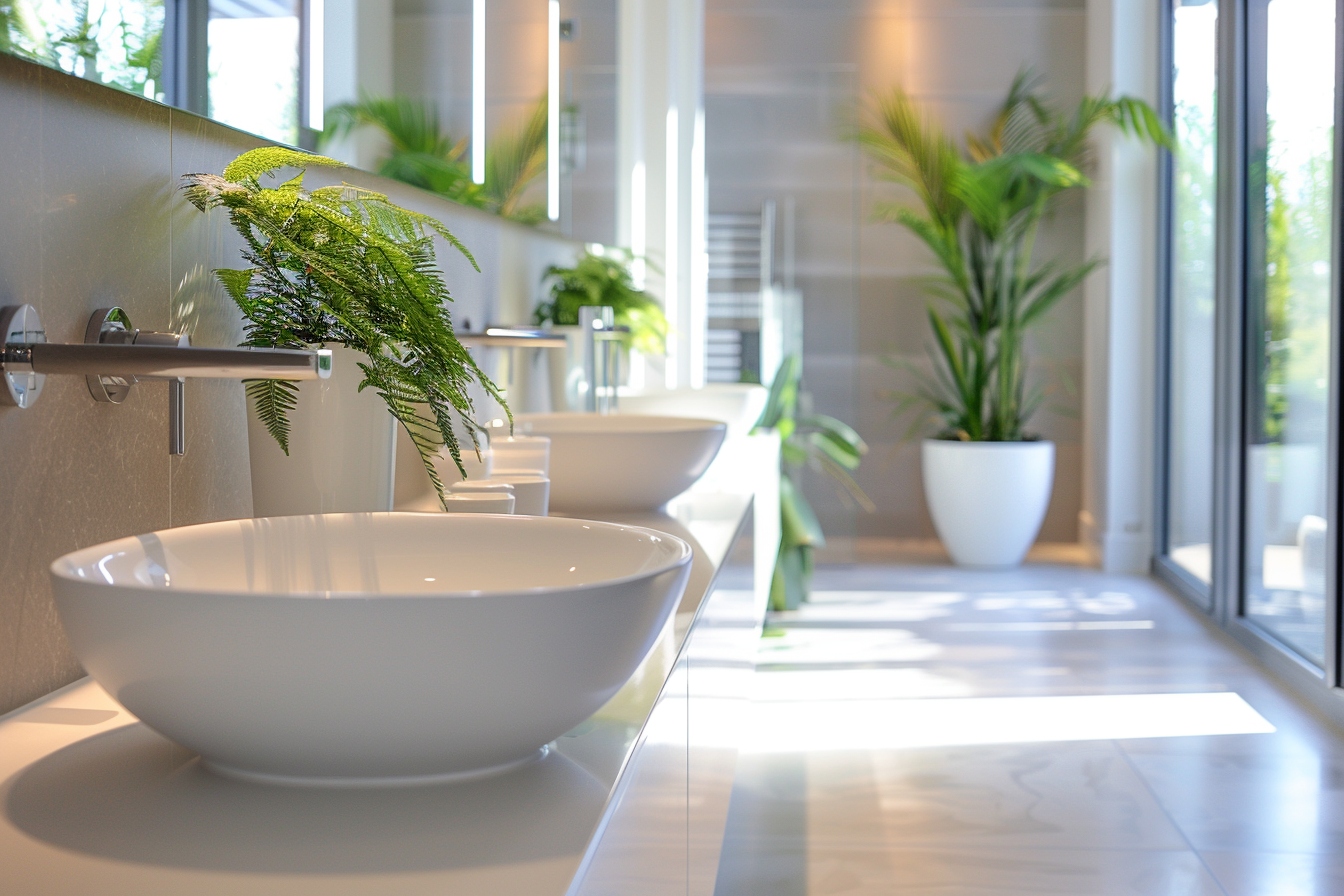 Salle de bain moderne et rénovée à Neuilly-sur-Seine prête pour booster la vente de maison avant déménagement